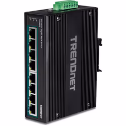Trendnet TI-PG80B, Gigabit Ethernet (10/100/1000), Full duplex, Connexion Ethernet, supportant l'alimentation via ce port (Po ...
