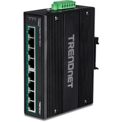 Trendnet TI-PG80B commutateur réseau Gigabit Ethernet (10/100/1000) Connexion Ethernet, supportant l'alimentation via ce port (PoE) Noir