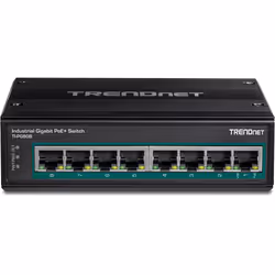 Trendnet TI-PG80B commutateur réseau Gigabit Ethernet (10/100/1000) Connexion Ethernet, supportant l'alimentation via ce port (PoE) Noir