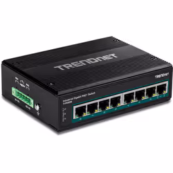 Trendnet TI-PG80B commutateur réseau Gigabit Ethernet (10/100/1000) Connexion Ethernet, supportant l'alimentation via ce port (PoE) Noir