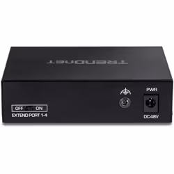 Trendnet TE-FP051 commutateur réseau Non-géré Fast Ethernet (10/100) Connexion Ethernet, supportant l'alimentation via ce port (PoE) Noir