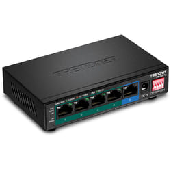 Trendnet TPE-TG51G commutateur réseau Gigabit Ethernet (10/100/1000) Connexion Ethernet, supportant l'alimentation via ce port (PoE) Noir