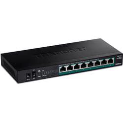 Trendnet TPE-TG380 commutateur réseau Non-géré 2.5G Ethernet (100/1000/2500) Connexion Ethernet, supportant l'alimentation via ce port (PoE) Noir