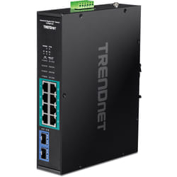 Trendnet TI-PGM102 commutateur réseau Gigabit Ethernet (10/100/1000) Connexion Ethernet, supportant l'alimentation via ce port (PoE) Noir
