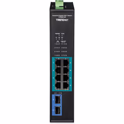 Trendnet TI-PGM102 commutateur réseau Gigabit Ethernet (10/100/1000) Connexion Ethernet, supportant l'alimentation via ce port (PoE) Noir