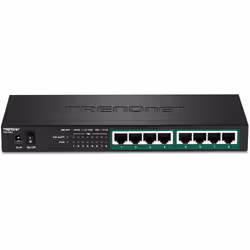Trendnet TPE-TG84 commutateur réseau Non-géré Gigabit Ethernet (10/100/1000) Connexion Ethernet, supportant l'alimentation via ce port (PoE) Noir