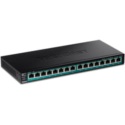 Trendnet TPE-TG161H commutateur réseau Gigabit Ethernet (10/100/1000) Connexion Ethernet, supportant l'alimentation via ce port (PoE) Noir