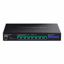 Trendnet TPE-7124SBF commutateur réseau Géré 10G Ethernet (100/1000/10000) Connexion Ethernet, supportant l'alimentation via ce port (PoE) Noir - Vue supplémentaire 2