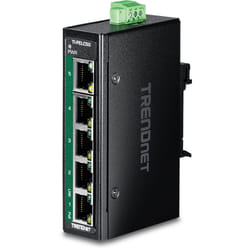 Trendnet TI-PELC50 commutateur réseau Non-géré Fast Ethernet (10/100) Connexion Ethernet, supportant l'alimentation via ce port (PoE) Noir