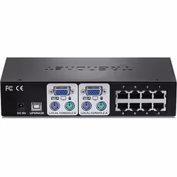 Trendnet TK-CAT508 commutateur écran, clavier et souris Noir