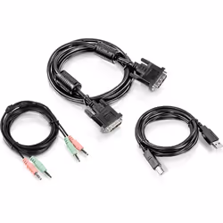 Trendnet TK-CD06, 1,8 m, USB, USB, DVI-I, Noir, 360 g