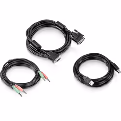 Trendnet TK-CD15, 4,5 m, USB, USB, DVI-I, Noir, TK-232DV