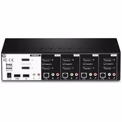 Trendnet TK-440DP commutateur écran, clavier et souris Noir, Argent