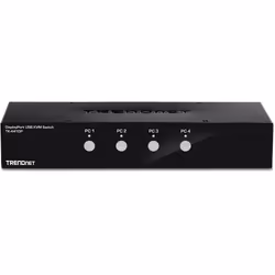 Trendnet TK-441DP commutateur écran, clavier et souris Noir