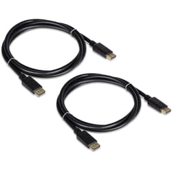 Trendnet TK-DP06/2 câble DisplayPort 1,8 m Noir