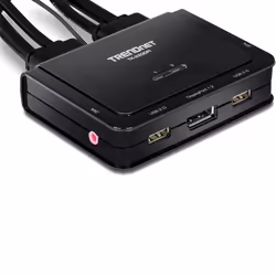 Trendnet TK-220DPI commutateur écran, clavier et souris Noir - Vue supplémentaire 5