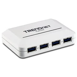 Trendnet TU3-H4 hub & concentrateur 5000 Mbit/s Blanc