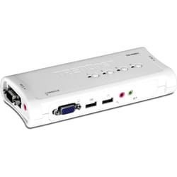 Trendnet TK-409K commutateur écran, clavier et souris Bleu