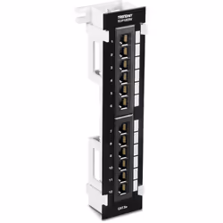Trendnet TC-P12C5V, RJ-45, Cat5e, 22/26, Noir, ANSI/TIA/EIA-568-C.2 ISO/IEC 11801, -10 - 60 °C