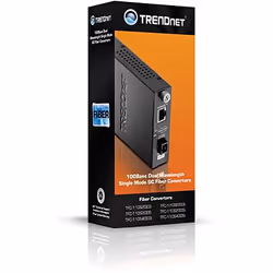 Trendnet TFC-110S20D3i convertisseur de support réseau 100 Mbit/s 1310 nm Noir