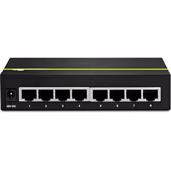 Trendnet TPE-TG80G commutateur réseau Non-géré Connexion Ethernet, supportant l'alimentation via ce port (PoE) Noir