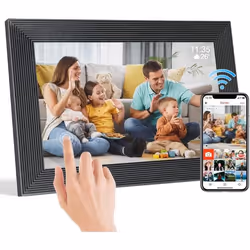 Cadre photo numérique Wi-Fi 101 1920 x 1200 HD IPS Écran tactile avec 32 Go de mémoire Rotation automatique Photosvidéos Part ...