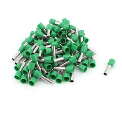 Cosse à sertir SOURCING MAP 6㎟ Embout Câble Câblage électrique Fil Sertissage Borne Connecteur virole isolé Vert 100pcs