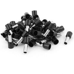 Embouts Lacet Connecteur - SOURCING MAP - 50Pcs - Noir - 10mm2 - Isolés