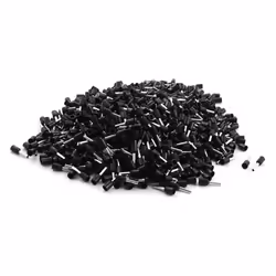 Cosse à Sertir - SOURCING MAP - E1508 - 1000 Pcs - 15 mm² - Noir - Isolée