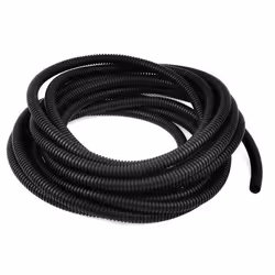 Gaine de fils et câbles SOURCING MAP 8m 8mm x 10mm Plastique Flexible Fil Protection Conduit Ondulé pour Jardin Bureau Noir