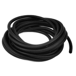 Gaine de fils et câbles SOURCING MAP 8m 8mm x 10mm Plastique Flexible Fil Protection Conduit Ondulé pour Jardin Bureau Noir