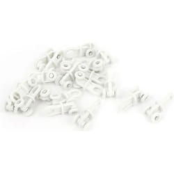 Galets de chenille rideau - SOURCING MAP - 20Pcs - Plastique - Diamètre 9mm - Blanc