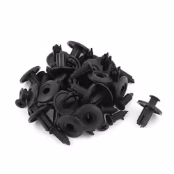 SOURCING MAP Rivet Plastique Noir Push en Bumper Porte rivets Clip 8mm Trou 25Pcs