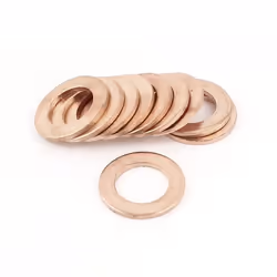 SOURCING MAP 10Pcs Joint Cuivre 12mm x 20mm x 1.5mm Rondelle cuivre plat joint attaches