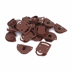 Roulette pour porte coulissante - SOURCING MAP - 10 Paires - Plastique - Marron et Blanc - Dimensions 58x39x11mm