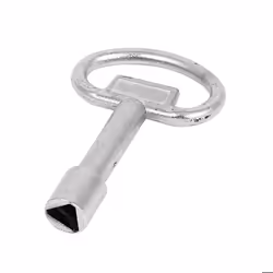 Clé Serrure SOURCING MAP Clé Triangle Poubelle pour gaz électrique Mètre Box Panneau Serrure