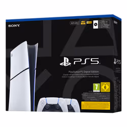 Sony Playstation 5 Slim Digital 825 Go Wifi Noir, Blanc - Vue supplémentaire 2