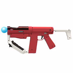 Sony PS3 Move sharp shooter, Arme à feu, Playstation 3, Sans fil, Rouge