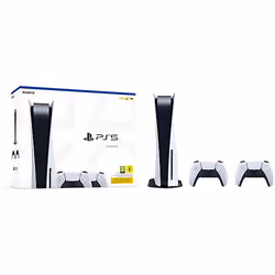 Sony PlayStation 5 + DualSense Wireless Controller Bundle, PlayStation 5, Noir, Blanc, 16000 Mo, GDDR6, AMD, AMD Ryzen Zen 2