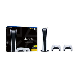 Sony PlayStation 5 Digital Edition + 2 DualSense 825 Go Wifi Noir, Blanc