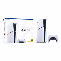 Sony PlayStation 5 Slim, PlayStation 5, Noir, Blanc, 16384 Mo, GDDR6, 448 Go/s, AMD