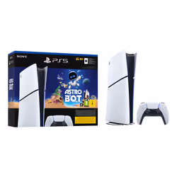 Sony PlayStation 5 Digital Edition Slim Astro Bot 1 To Wifi Noir, Blanc
