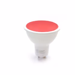 Apportez une lumière rouge intense et ciblée avec cette ampoule LED GU10 7W 220V. Compacte et économique, elle remplace une a ...