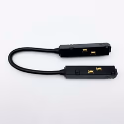 Connecteur Souple pour Rail Magnétique 48V Noir, vous permettra de connecter 2 rails magnétiques entre eux. La connexion pour ...