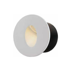 Balise led Encastrable Ronde 3W 220V 34° Blanche IP20 pour Escal