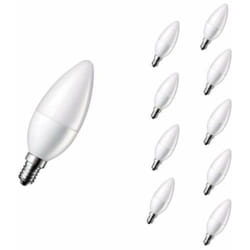 Ampoule LED E14 6W 220V C37 180° Dimmable (Pack de 10) - Blanc Froid 6000K - 8000K - SILAMP