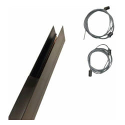 Silamp - Kit Rail Magnétique en Saillie 1M + Kit de Suspension