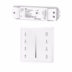 Le nécessaire pour dimmer votre ruban LED : le Kit Variateur Tactile Monochromes Sans Fil 4 Zones et Dimmer RFCaractéristique ...