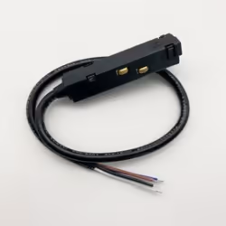 Connecteur Linéaire pour Rail Magnétique 48V 4 fils NOIR vous permettra de relier votre rail magnétique a un transformateur e ...