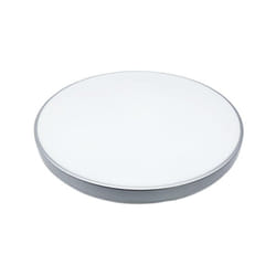 Silamp - Plafonnier led Rond 40W 220V Contour Argenté - Blanc Neutre 4000